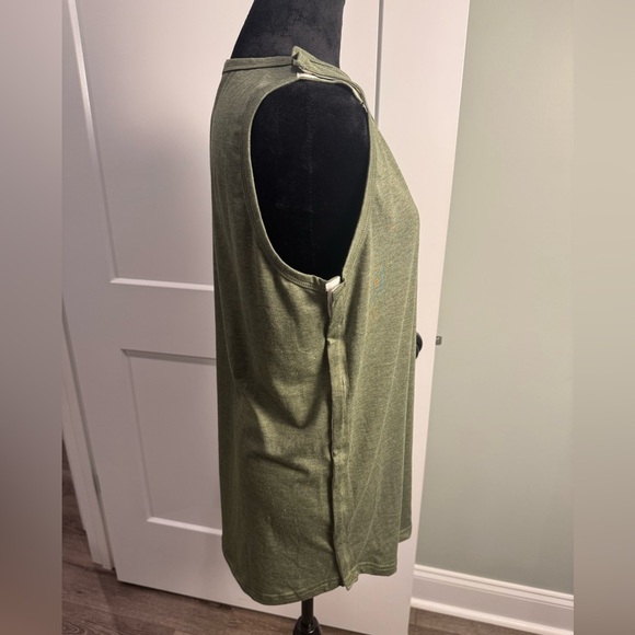 Deyeek Tear Away Snap Button Shirt Mastectomy Chemo Port Access Tank Tops - Picture 3 of 9